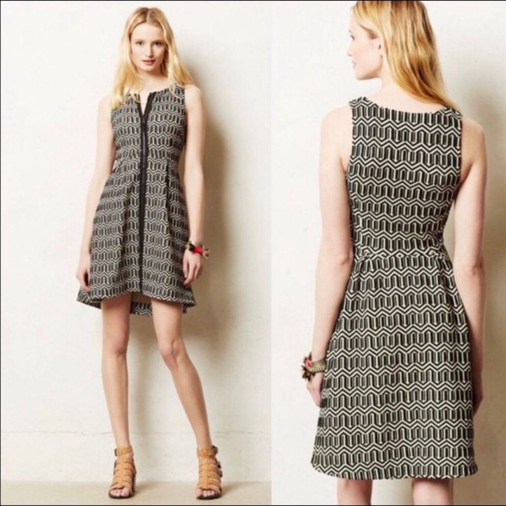 Anthro Leifsdottir Dress Tonnelle zip dress size 2